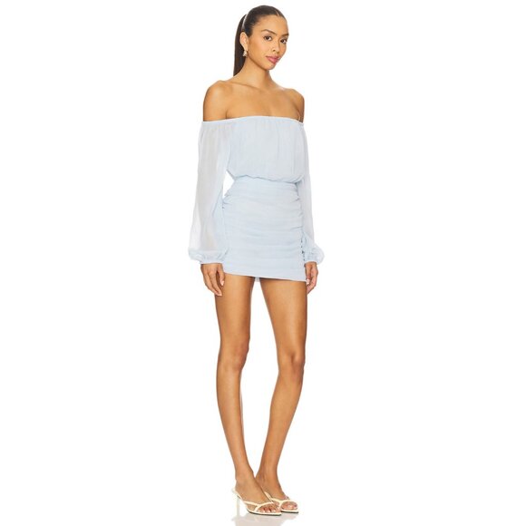 SNDYS Allena Mini Dress in Blue - Picture 2 of 3